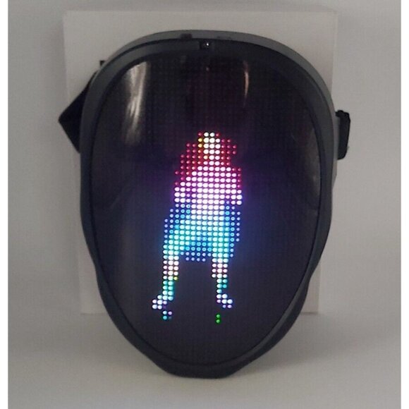 Rechargeable LED Mask-Shining Mask-Hundreds Of Options-Wearable - Picture 6 of 16